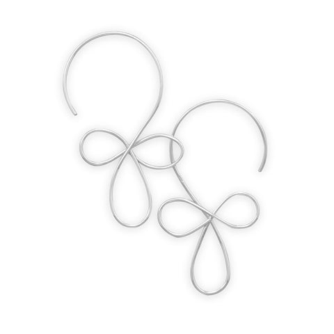 Wire Cross Design Earrings