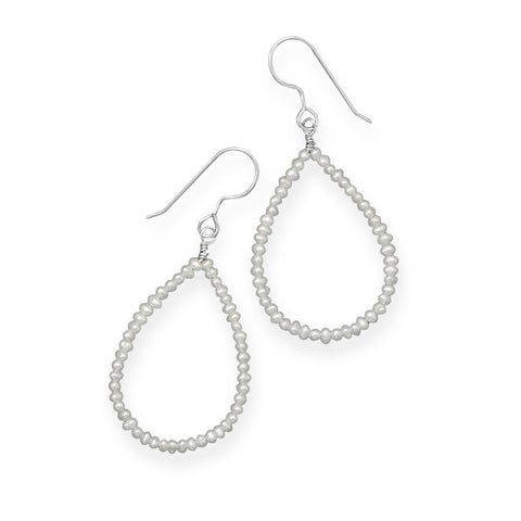 Cultured Freshwater Pearl Pear Shape Earrings