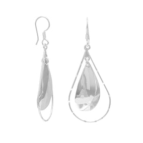 Double Pear Shape Drop Earrings