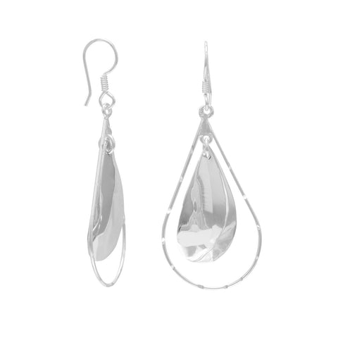 Double Pear Shape Drop Earrings