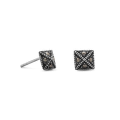 Pyramid Style Marcasite Earrings