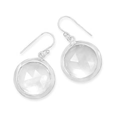 Faceted Clear Quartz Earrings