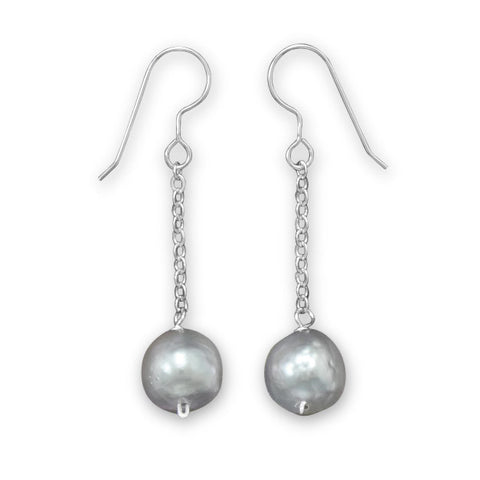 Silver Cultured Freshwater Pearl Earrings