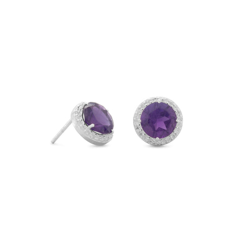 Amethyst Spritzer Earrings