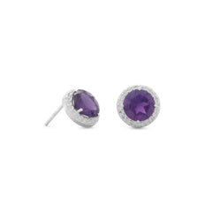 Amethyst Spritzer Earrings