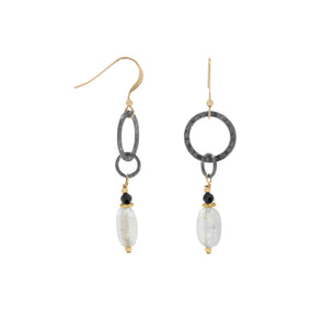 Blue Quartz Rain Drop Earrings