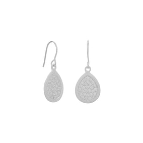 Shimmer Drop CZ Earrings