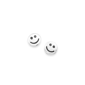Polished Smiley Face Earrings