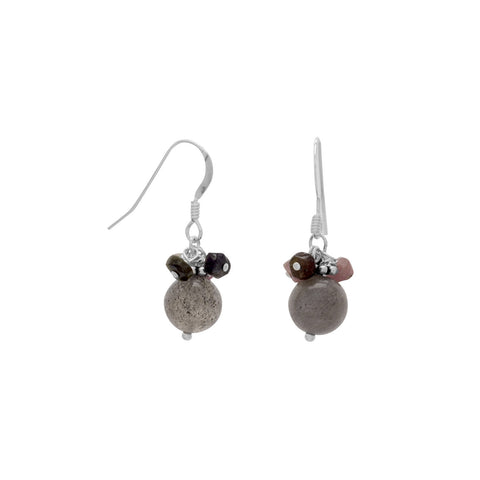 Baila Luna Colorful Tourmaline and Labradorite Bead Earrings