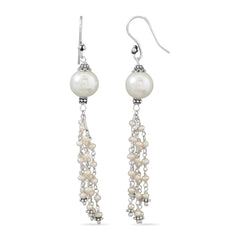 Multistrand Cultured Freshwater Pearl Drop Earrings