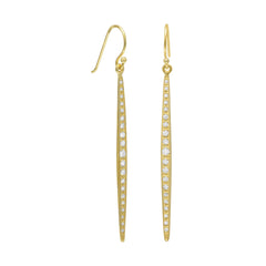 14 Karat Gold Plated Stick French Wire Earrings
