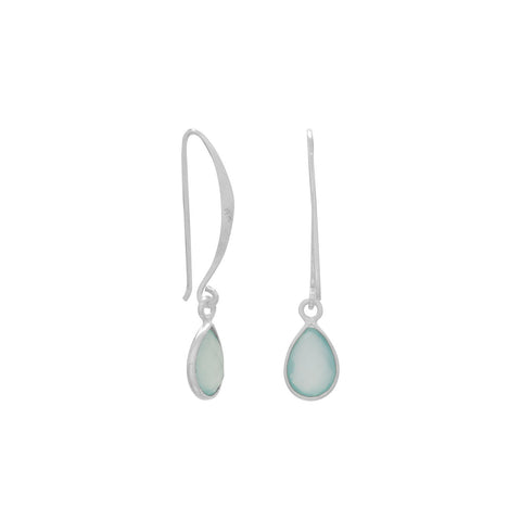 Chalcedony Wire Earrings