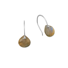 Faceted Pear Labradorite Earrings