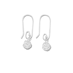 Polished Rose Drop Earrings