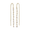 Yellow and White Shell Base Pearl Earrings