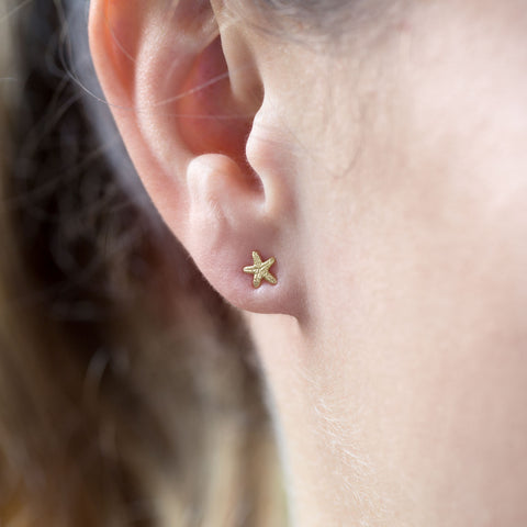 14 Karat Gold Plated Nautical Theme Mismatch Earrings