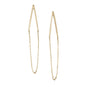 14 Karat Gold Plated Chain Drop Earrings