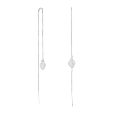 Heart Threader Earrings