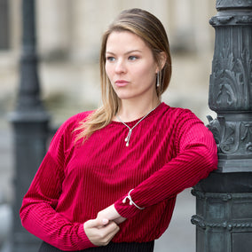 Rhodium Plated Coreana and Cultured Freshwater Pearl Drop Earrings