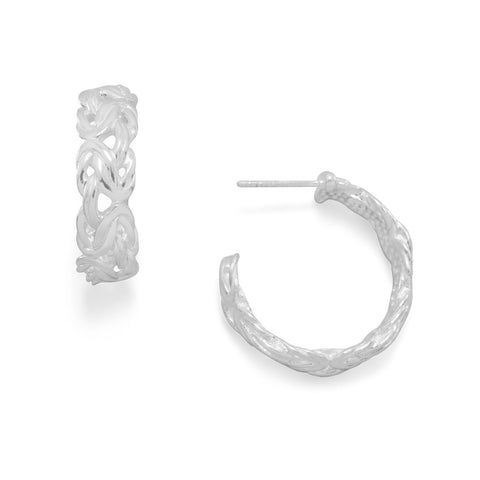 Shiny Byzantine 3/4 Hoop Earrings