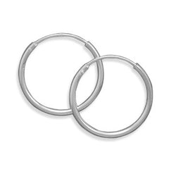 16mm Endless Hoop Earrings