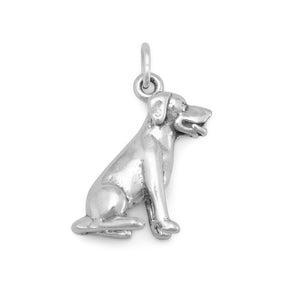 Sitting Labrador Charm