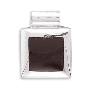 Square Inlay Black Onyx Pendant