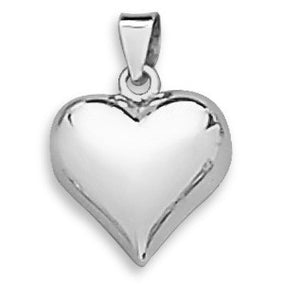 Polished Puffy Heart Pendant