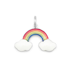 Enamel Rainbow/Clouds Charm
