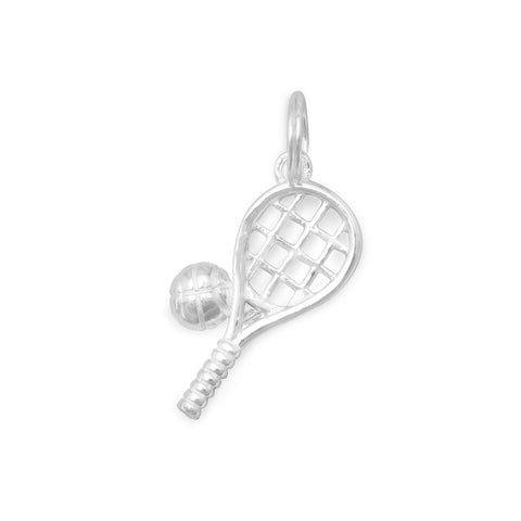 Polished Tennis Racket/Ball Charm