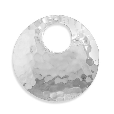 Round Hammered Pendant