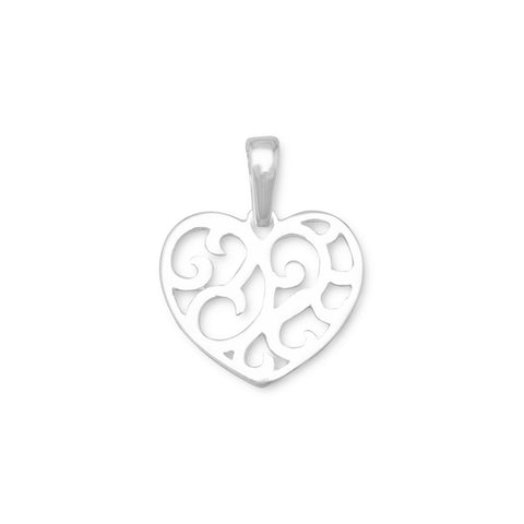 Cut Out Heart Design Pendant