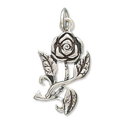Oxidized Rose Charm