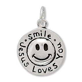 Smile Jesus Loves You Charm