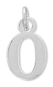 Greek Alphabet Letter Charm - Omicron
