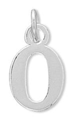 Greek Alphabet Letter Charm - Omicron