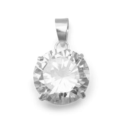 12mm Round CZ Pendant