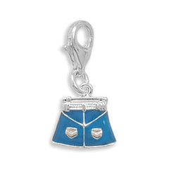 Jean Skirt Charm with Lobster Clasp
