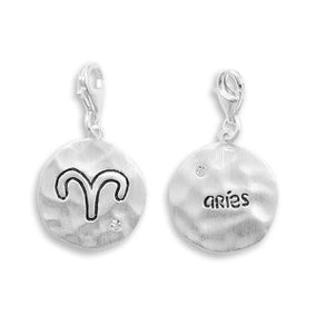 Reversible Zodiac Charm with Lobster Clasp -  Aries