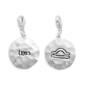 Reversible Zodiac Charm with Lobster Clasp - Libra