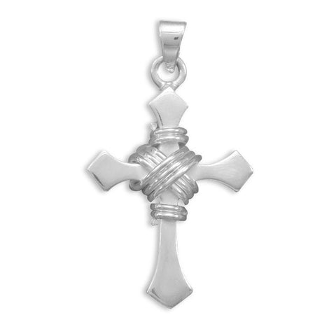 Cross Pendant with Center Design