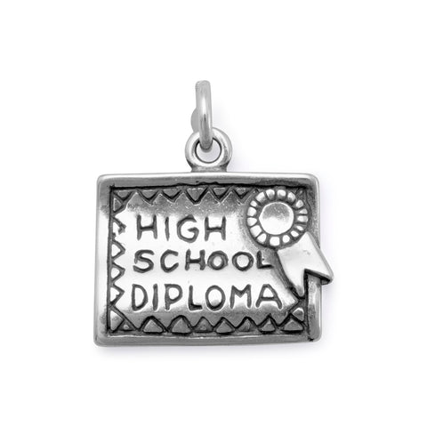High School Diploma Charm