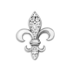 Oxidized Fleur de Lis Slide