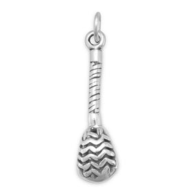 Oxidized Lacrosse Stick Charm