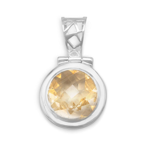 Hinged Citrine Pendant