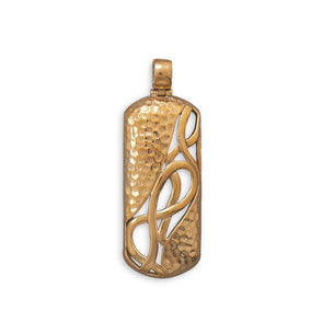 Hammered Bronze Pendant