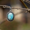 Oval Larimar Pendant