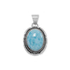 Oval Larimar Pendant