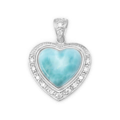 Larimar Heart Pendant
