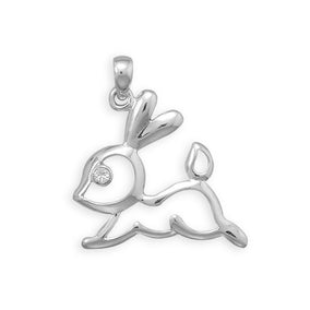 Cut Out Bunny Pendant